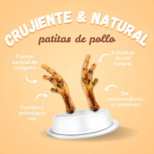 Mundo Lomito Patitas de Pollo para Perro 150g – Snack Natural Deshidratado, Alto en Proteína, Sin Conservadores, Ideal como Premio o Golosina - Image 3